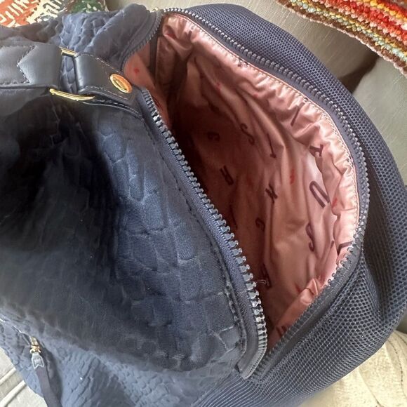 Stella & Dot Navy Textured Backpack Carry-on Bag - Picture 11 of 11